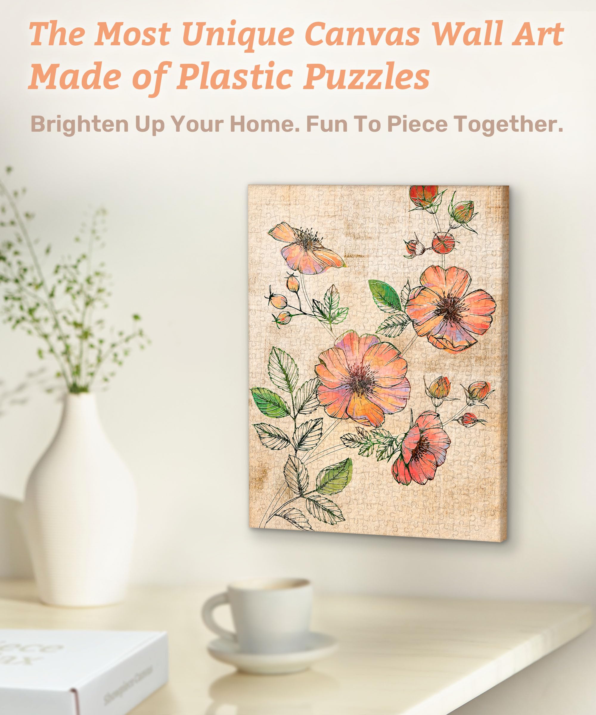 Puzzle Relax PieceRelax Puzzle Canvas Wall Art 366 Plastic Pieces