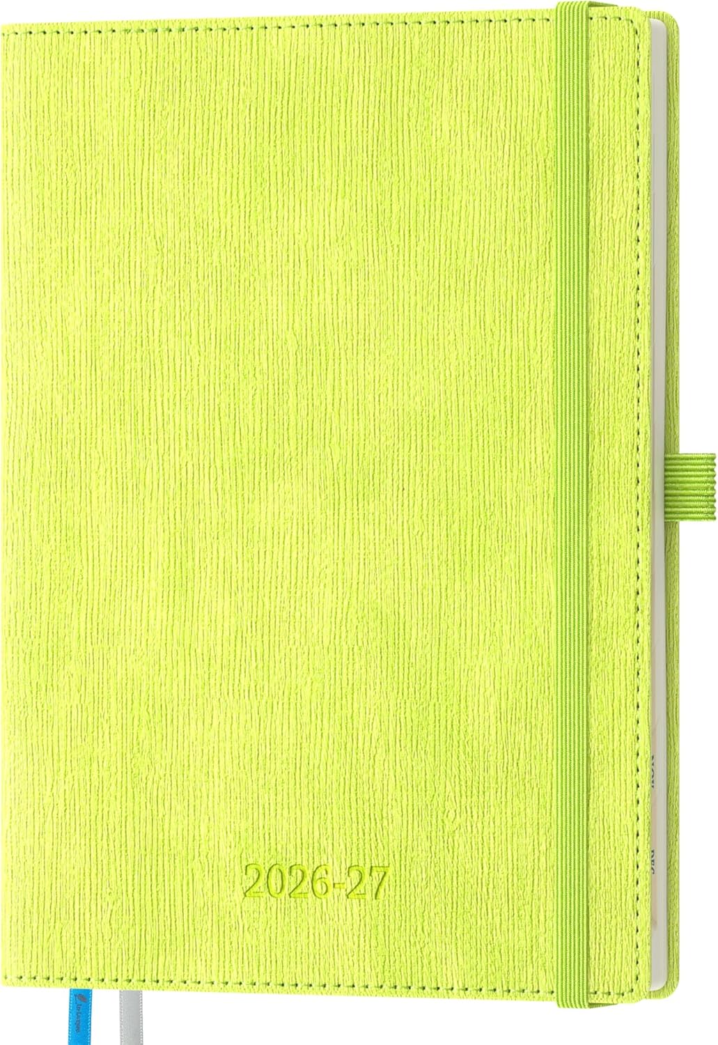 2026-2027 Weekly and Monthly Planner (July 2026–December 2027), 6.5"x8.5", Vertical Layout, 18 Months Agenda with Month Tabs & Pocket, Academic Calendar with Vegan Leather Cover,Apple Green