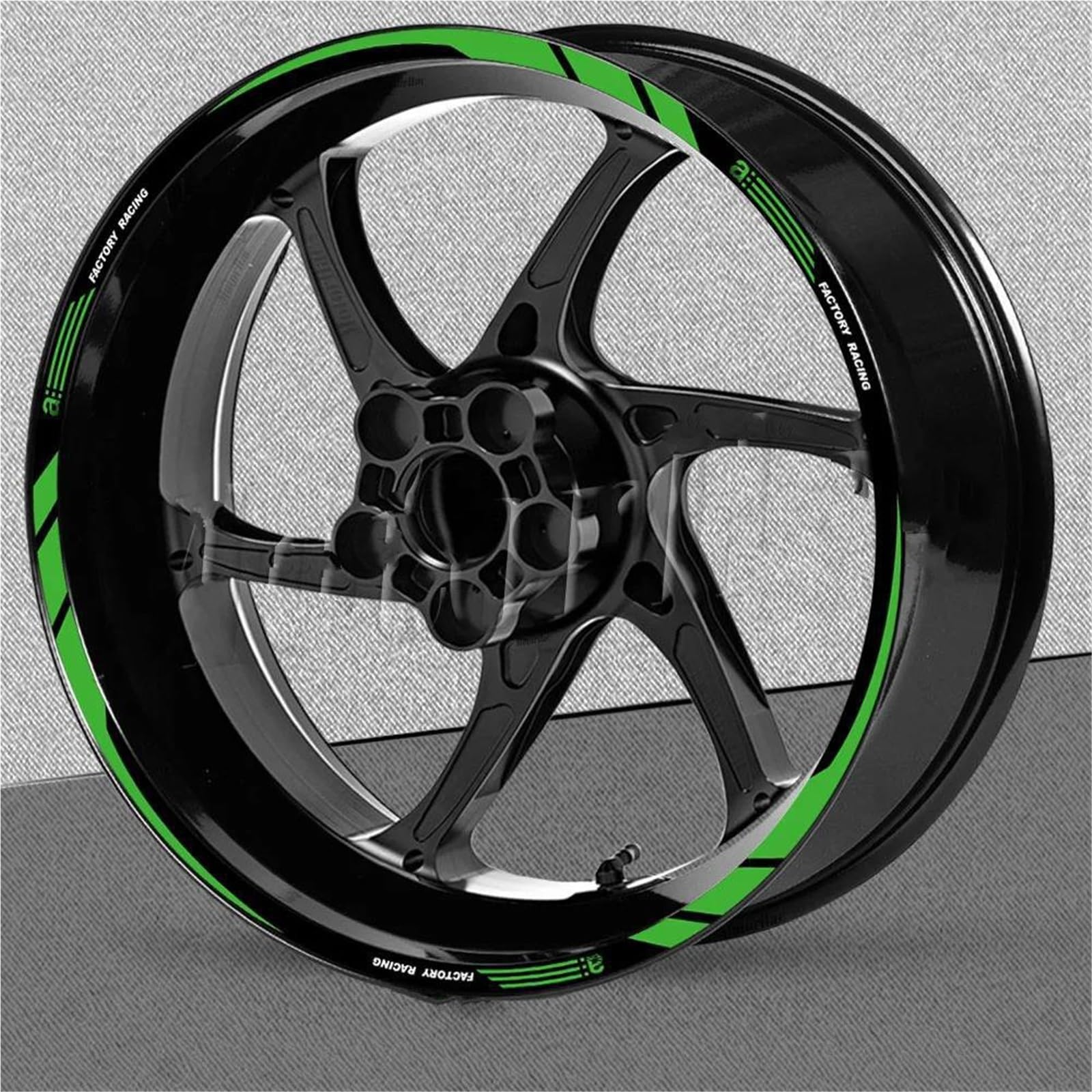 Motorcycle Wheel Sticker for Aprilia V4 for Tuono 1100 RSV4 RS150/250/660 Motorcycle Wheel Sticker 17 Inch Rim Stripe Decal Accessori(17 Inch 008)