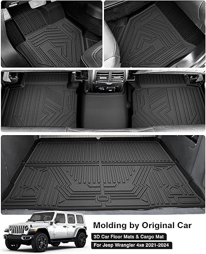 Vista 108 de Powerty Alfombras resistentes para BMW X3 2018 a 2024 y BMW X4 2019 a 2024, a medida para accesorios de X3 y X4, de elastómero termoplástico 3D