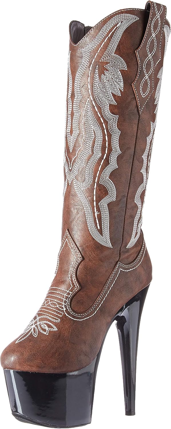 Ellie Shoes womens 709-dallas Western Boot, Brown, 10 US