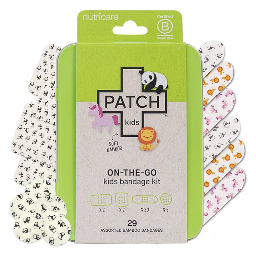 Amazon.com: Patch Kids On-The-Go Natural Bamboo Adhesive
