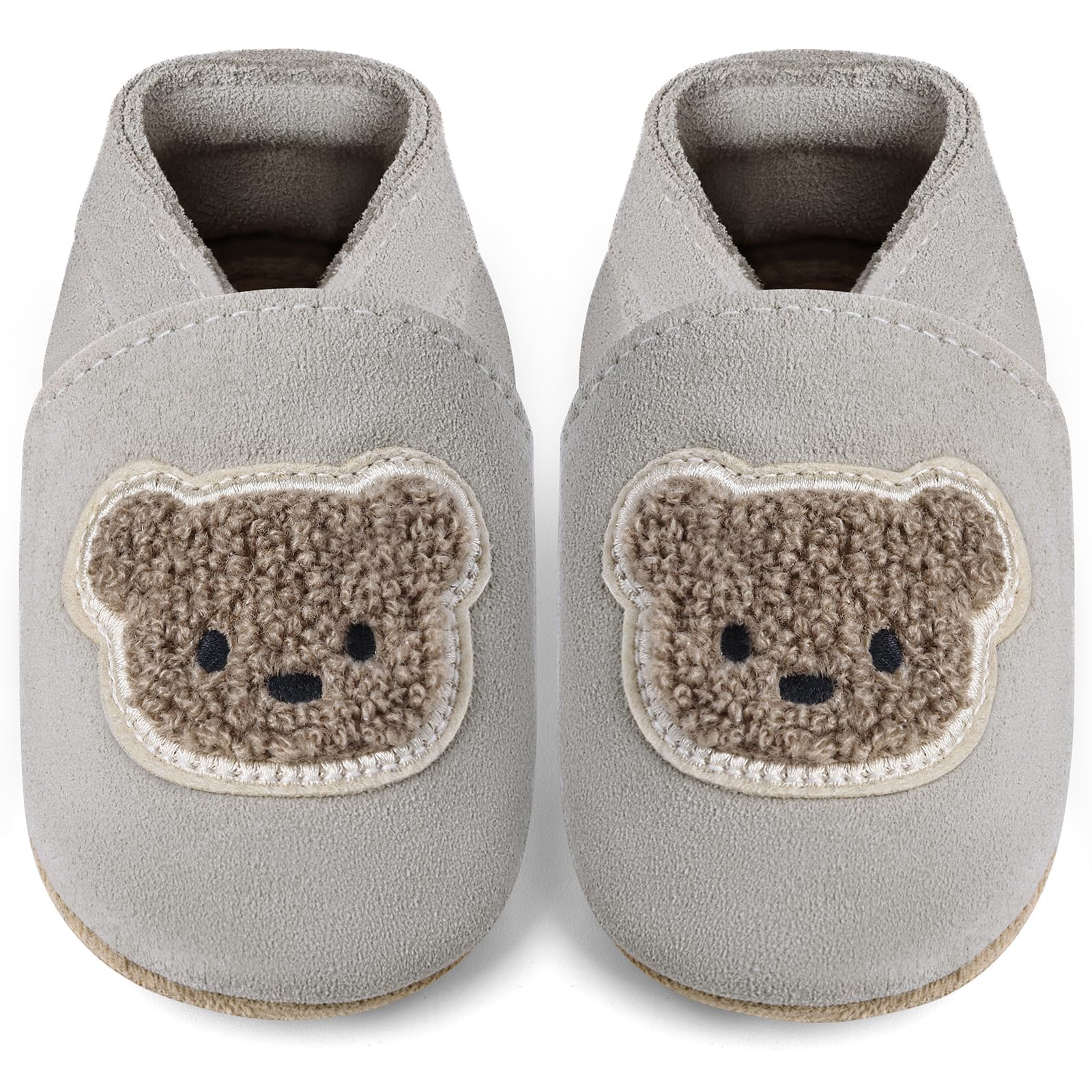 Scarpine Primi Passi Bambino Bambina Scarpine in Pelle Prima Scamosciata Scarpe Primi Passi Bimbo