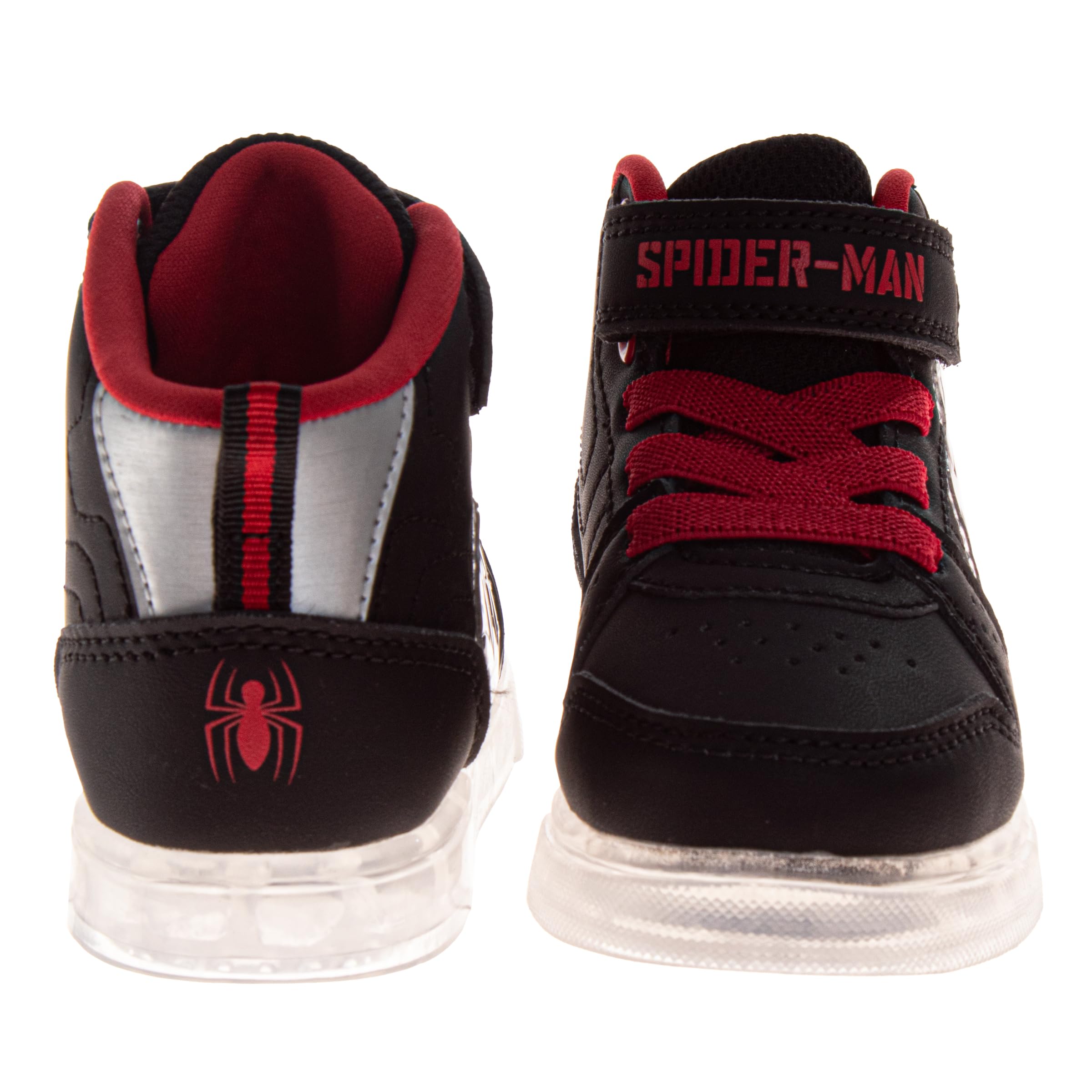Scarpe da ginnastica alte per ragazzi con luci a LED, per bambini, Paw Patrol, Spiderman, Monster Jam, Sonic (taglia: 6-10 bambini piccoli / 11-12 bambini)