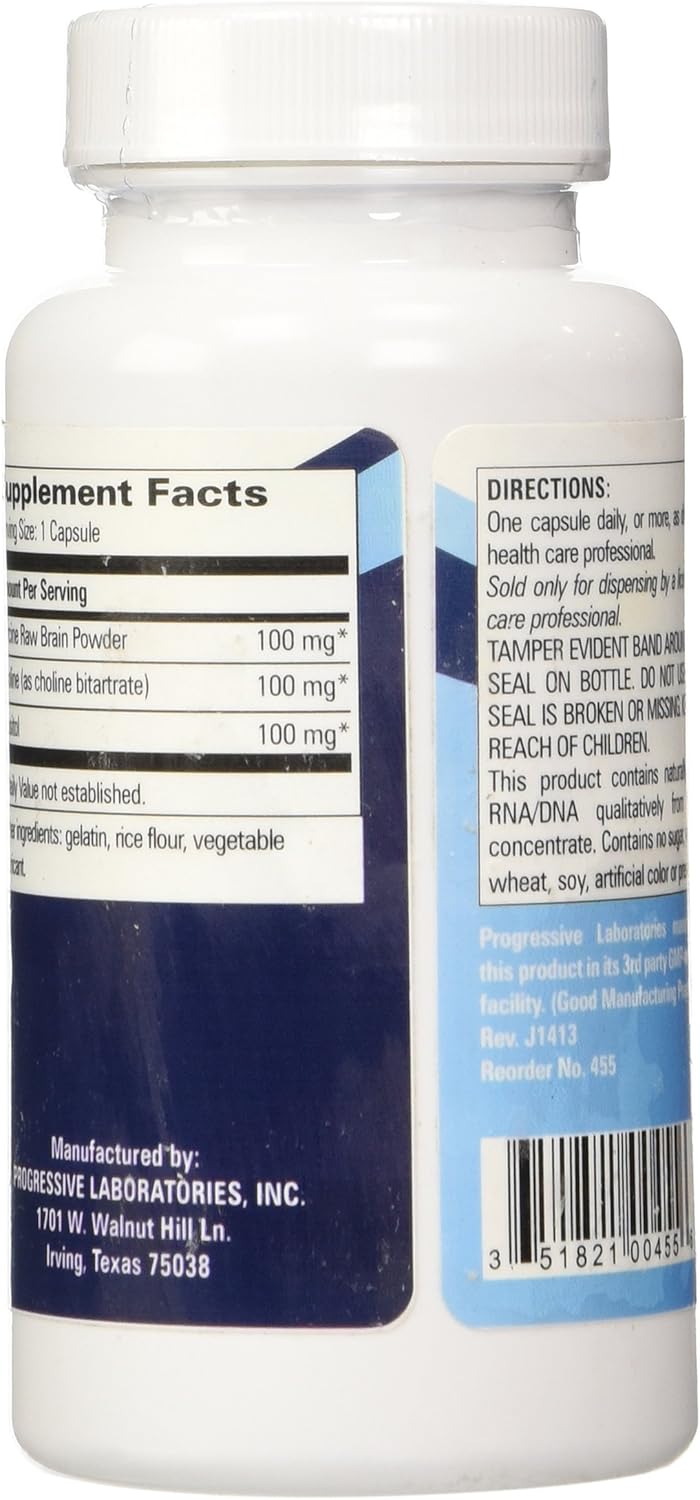 Progressive Labs Brain Concentrate Supplement, 90 Count