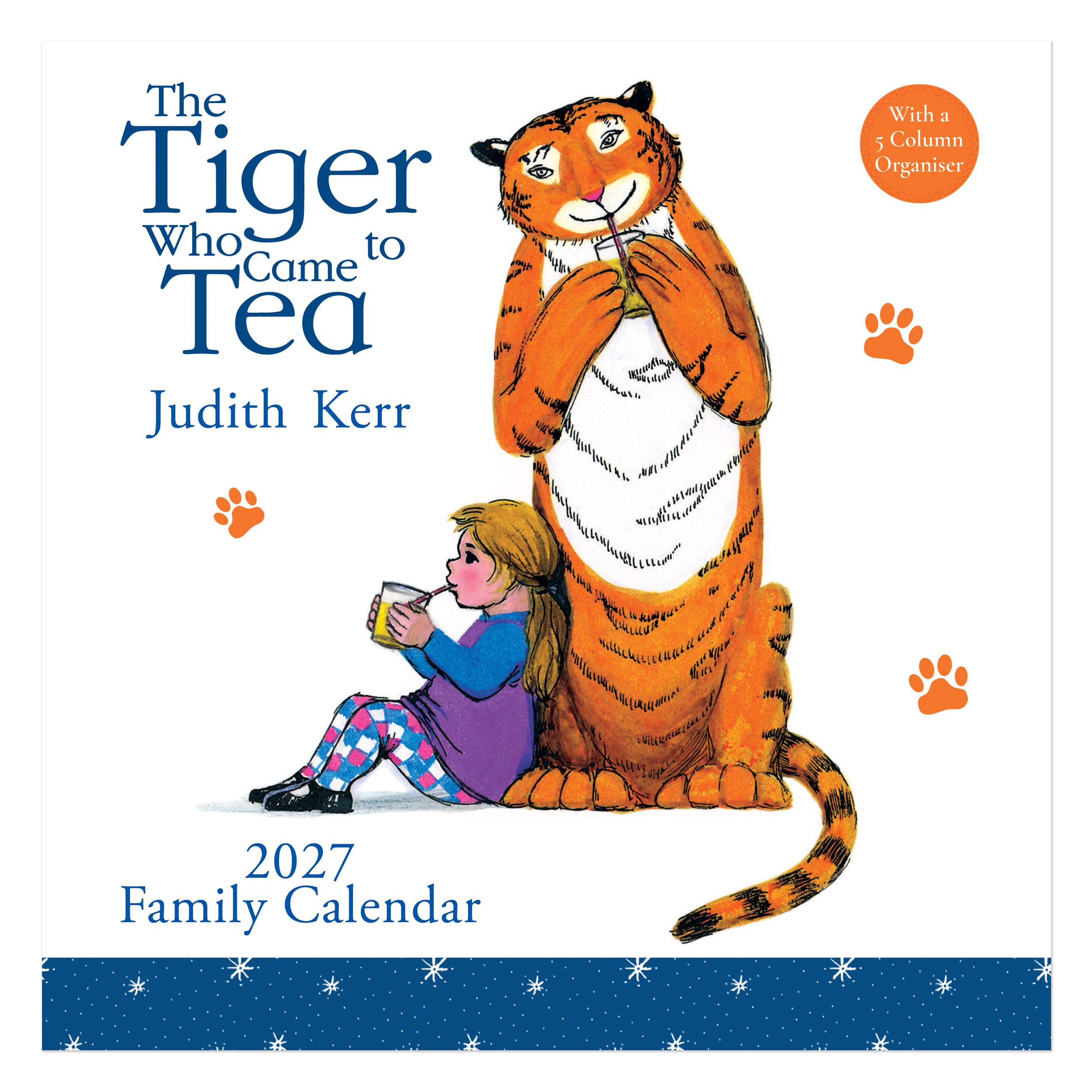 The Tiger Who Came to Tea 2027 A3 Family Calendar