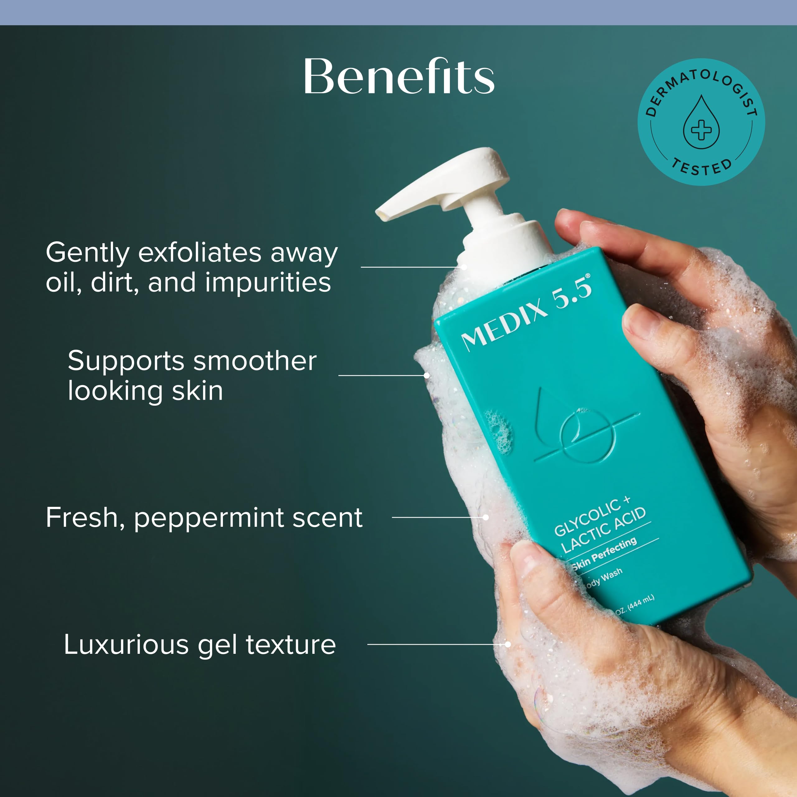 Amazon.com : MEDIX Exfoliating Glycolic Acid Body Wash & Face Wash
