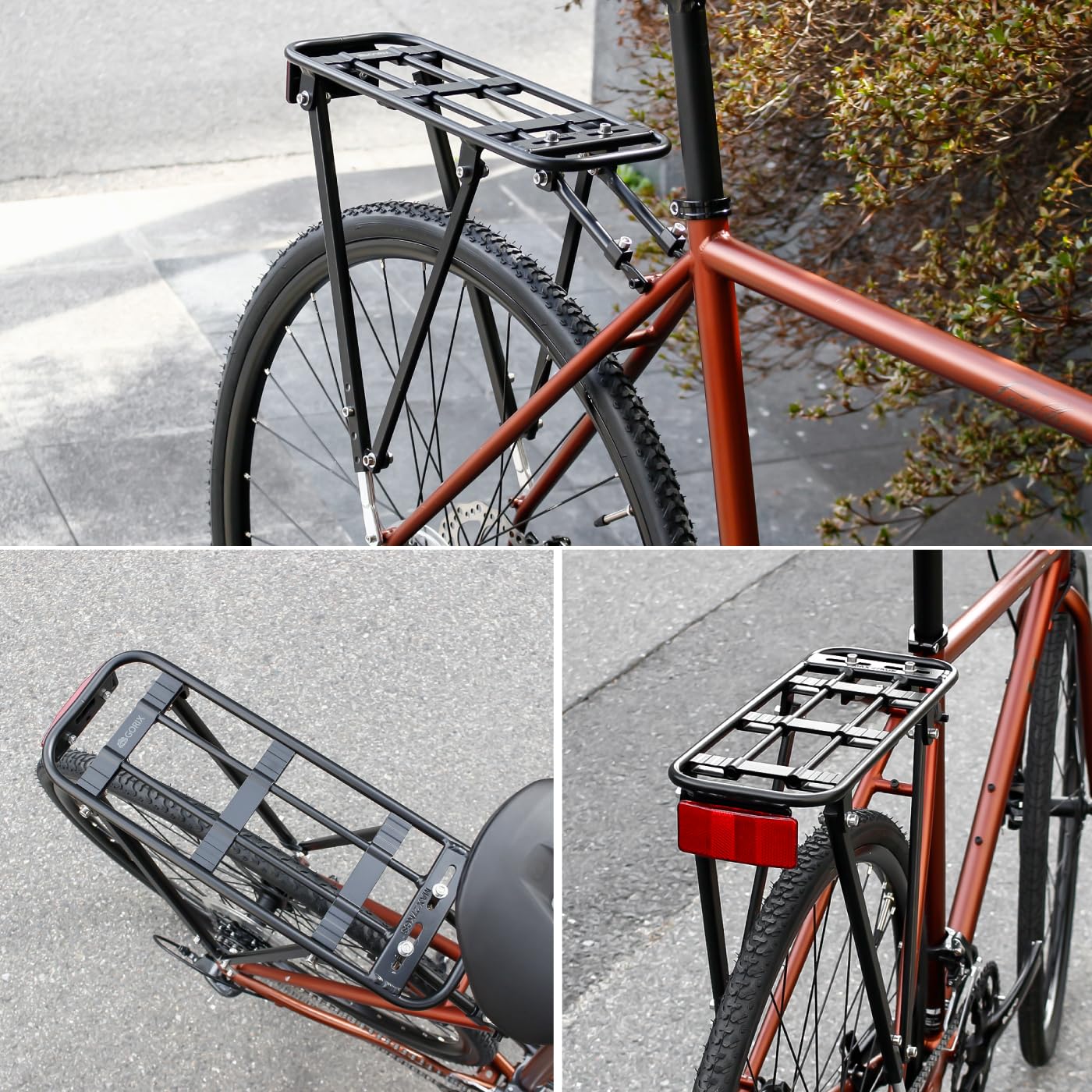 Amazon | GORIX(ゴリックス) リアラック 自転車 荷台 軽量 アルミ 最大