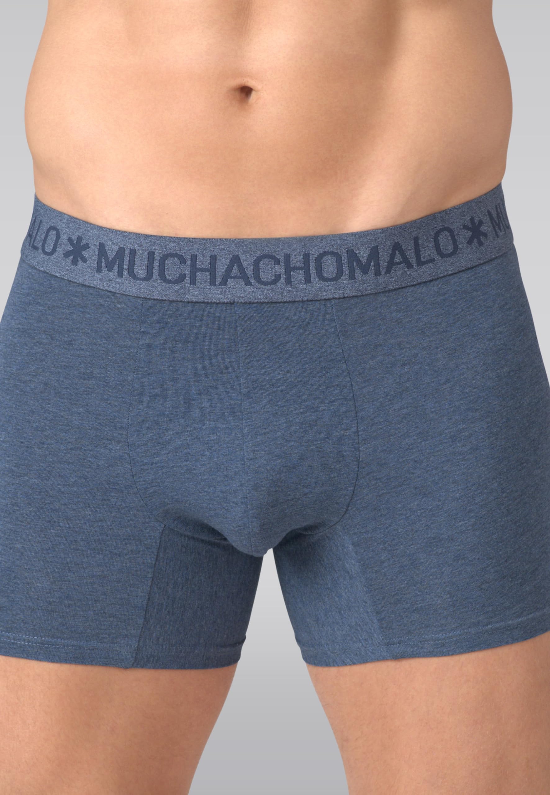 Muchachomalo Calzoncillos para Hombre, Ropa Interior Lisa de Algodón para Hombre, Pack de 3 Unidades, Bóxers Lisos de Corte Clásico con Cintura Elástica