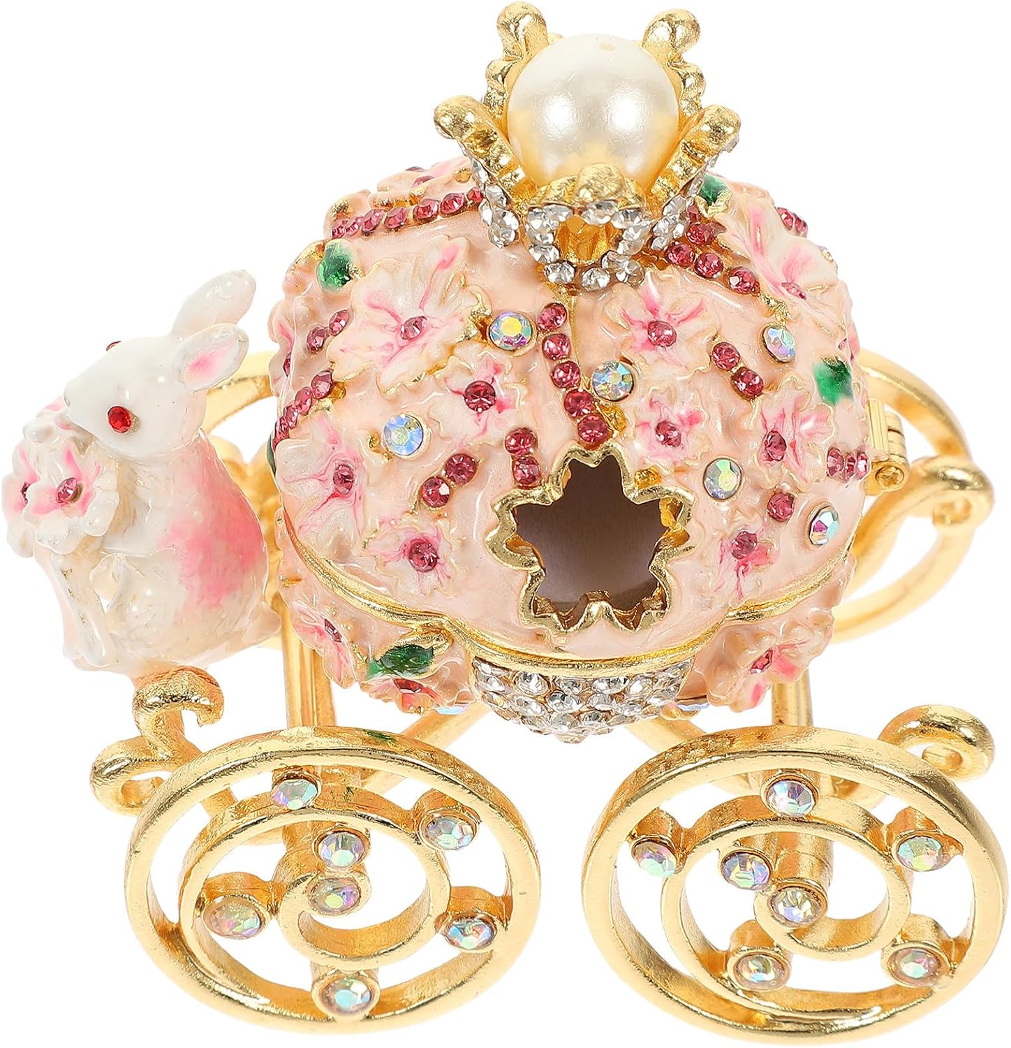 Toddmomy Pumpkin Car Style Jewelry Box Alloy European Home Decor