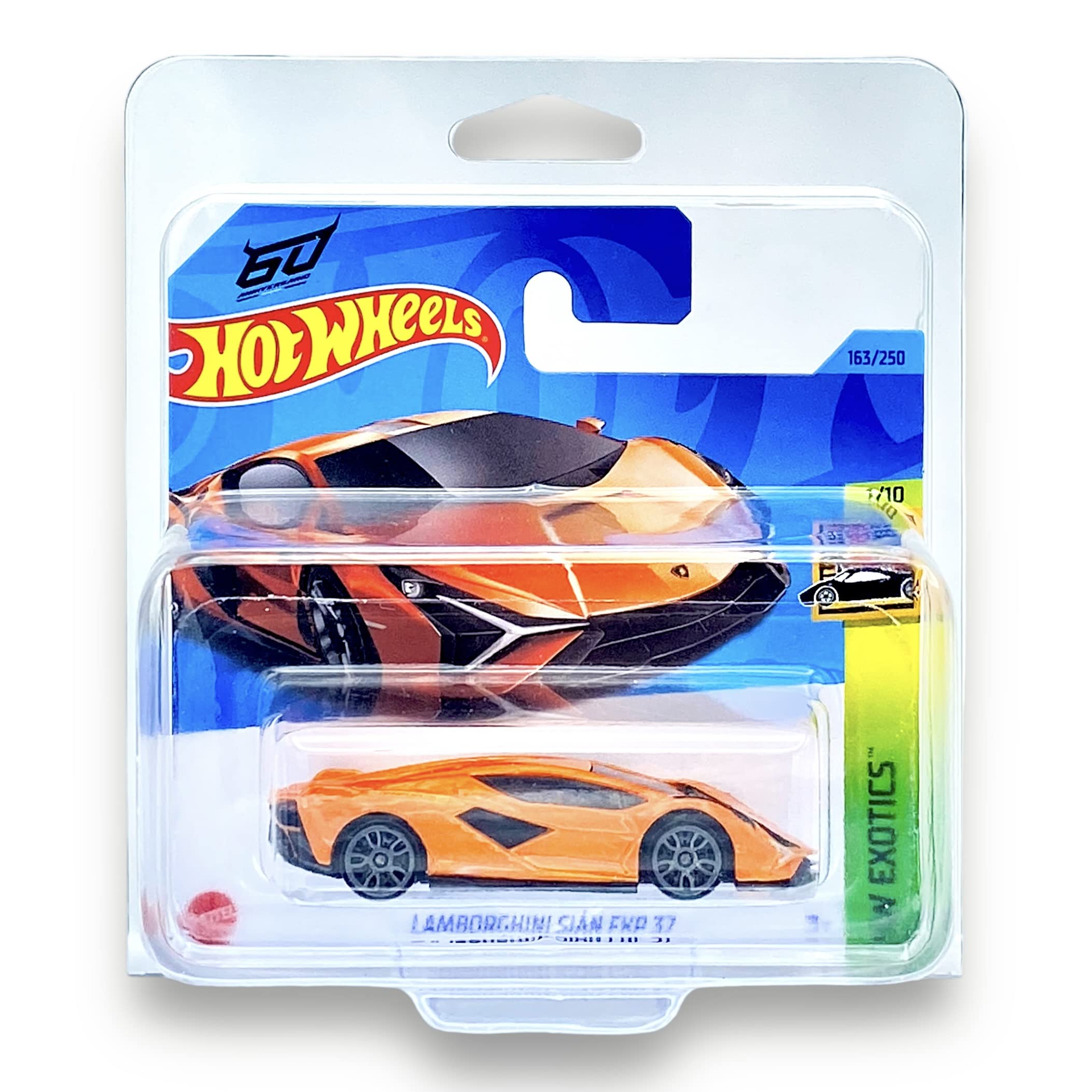 Lamborghini Sián FKP 37 (Orange) 1/10 HW Exotics - 2023-163/250(Short Card) - COMES IN A KLAS CAR KEEPER PROTECTIVE COLLECTORS CASE - HKH93