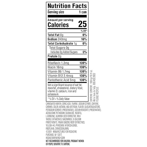 Miniatura 3 de Rockstar Sin azúcar 16 onzas líquidas paquete de 4