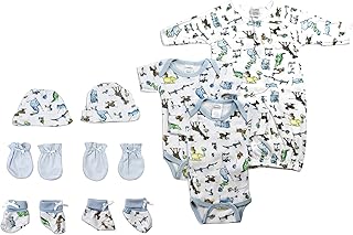 Bambini LS-0078 - Canastilla para recién nacido, color blanco y azul