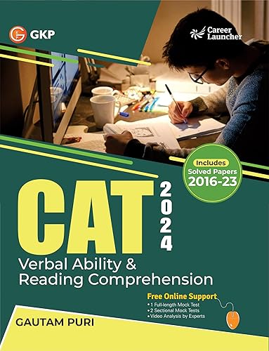 GKP CAT 2024 - Verbal Ability &amp; Reading Comprehension ( VARC ) Guide with Solved Papers from 2016-2023 by Gautam Puri
