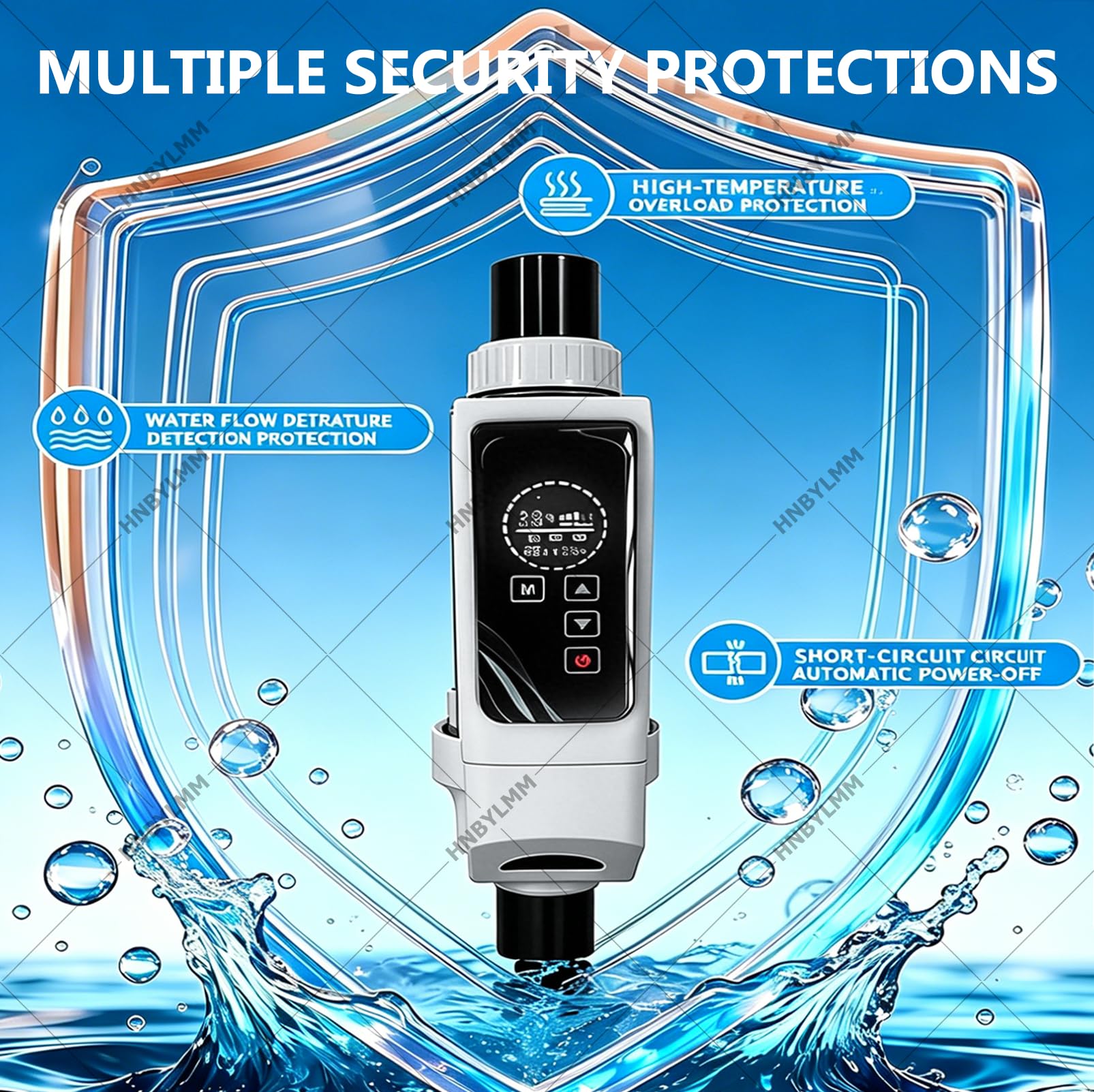Système de electrolyseur sel piscine – Générateur de chlore au sel avec cellule en titane, contrôle par application, panneau numérique, autonettoyant, pour piscines jusqu'à 42 000 gallons 16000Gal