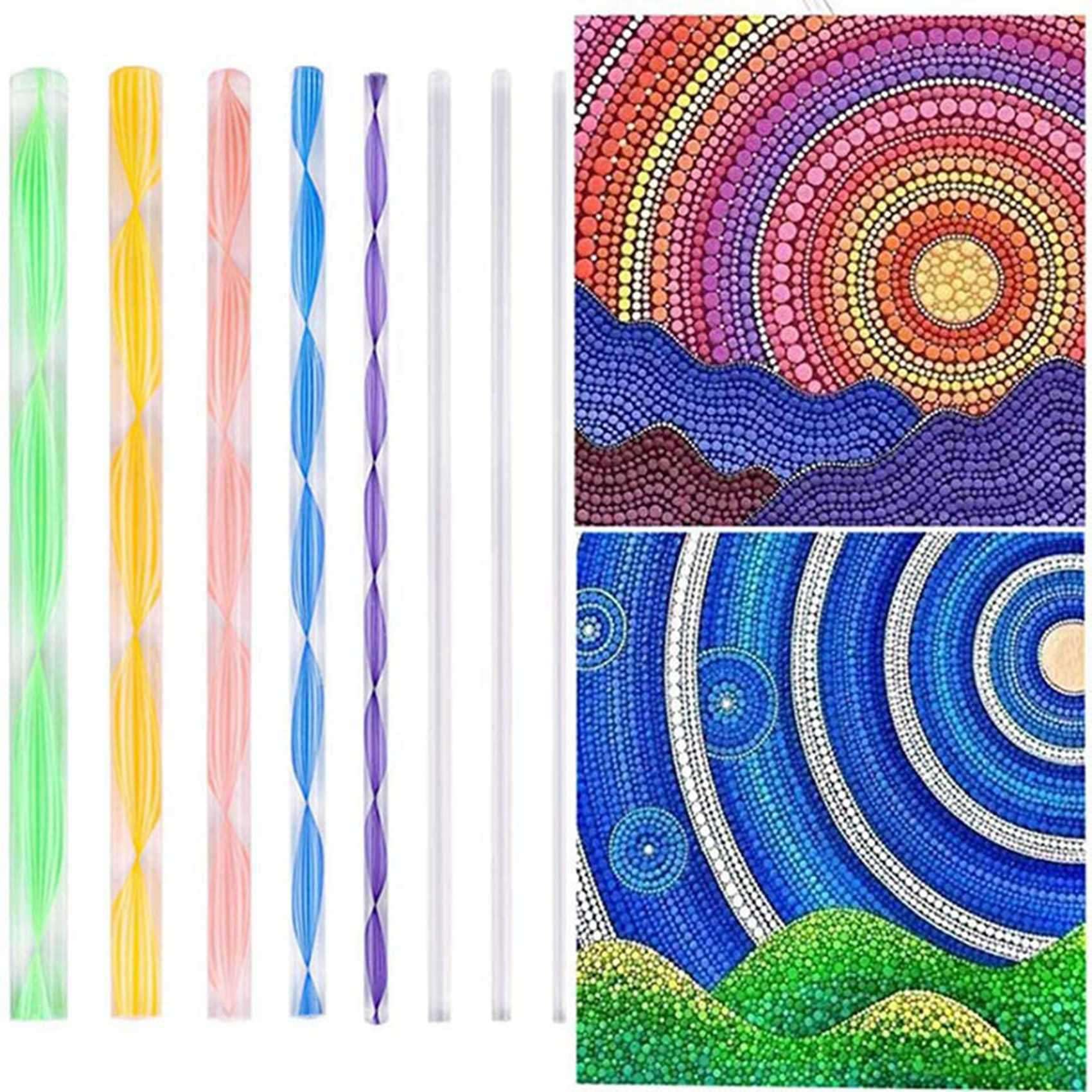 rieder Zestaw 160 sztuk mandali w kropki, narzędzia do malowania kamieni, mandala, szablony, piłka, rysik, glina, rzeźbienie, narzędzia do wycinania