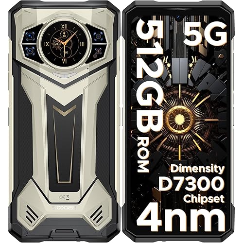 DOOGEE S200 Plus 5G Rugged Phone 2025,4nm D7300 CPU,32GB+512GB Android 14 Rugged Cell Phone with 1.32"Amoled Screen,10100mAh/33W,100MP Camera Rugged Smartphone,6.72" FHD/120Hz,Waterproof Phone,NFC/OTG