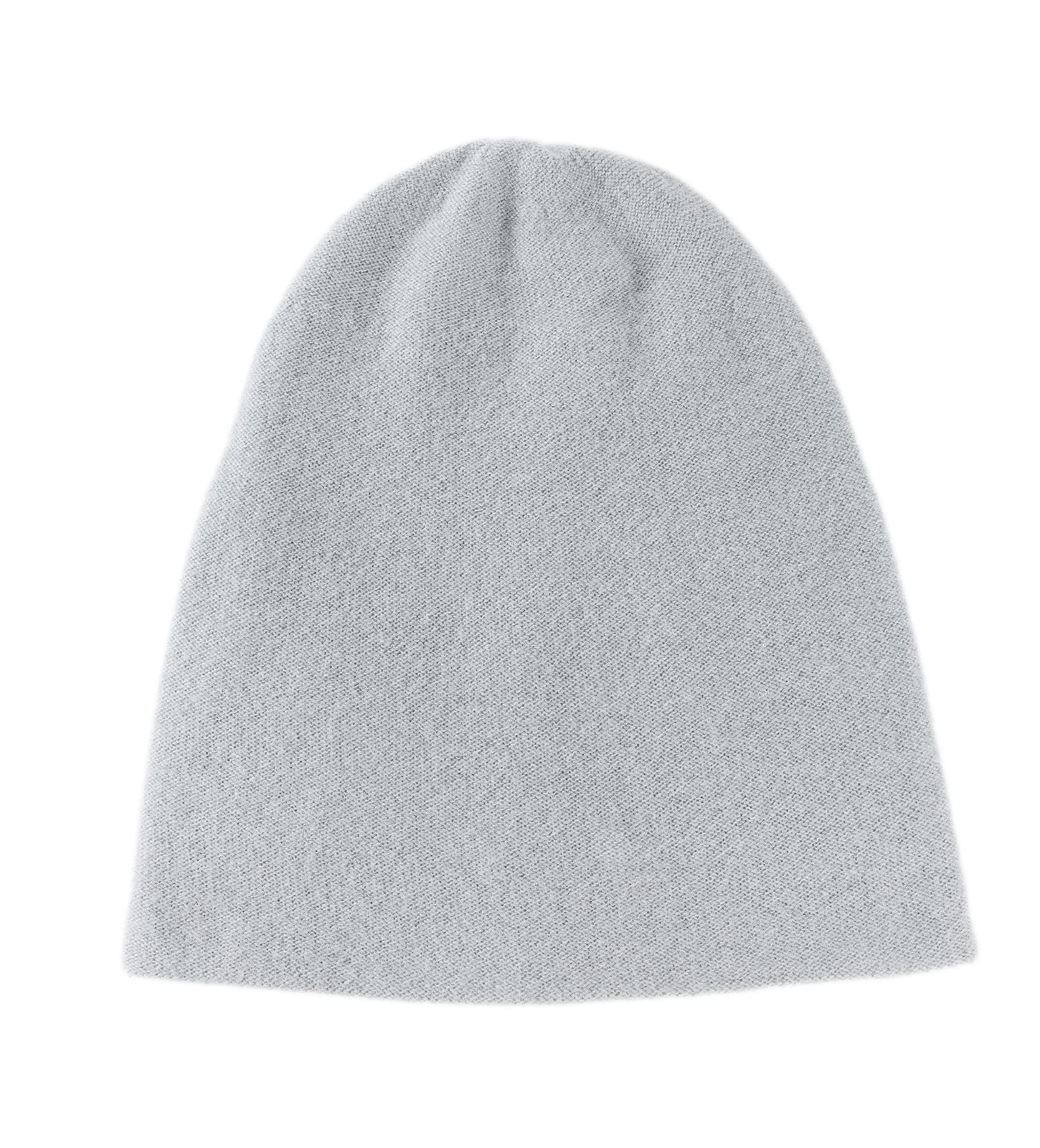 Villand 100% Kaschmir Mütze für Damen und Herren mit Geschenkbox, doppellagige Kaschmir Strickmütze, übergroße Winter Skimütze
