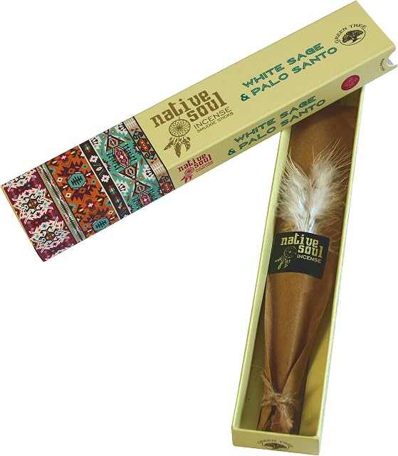 Native Soul Incense Smudge Sticks | WHITE SAGE & PALO SANTO | 1 Box = 15g (3)