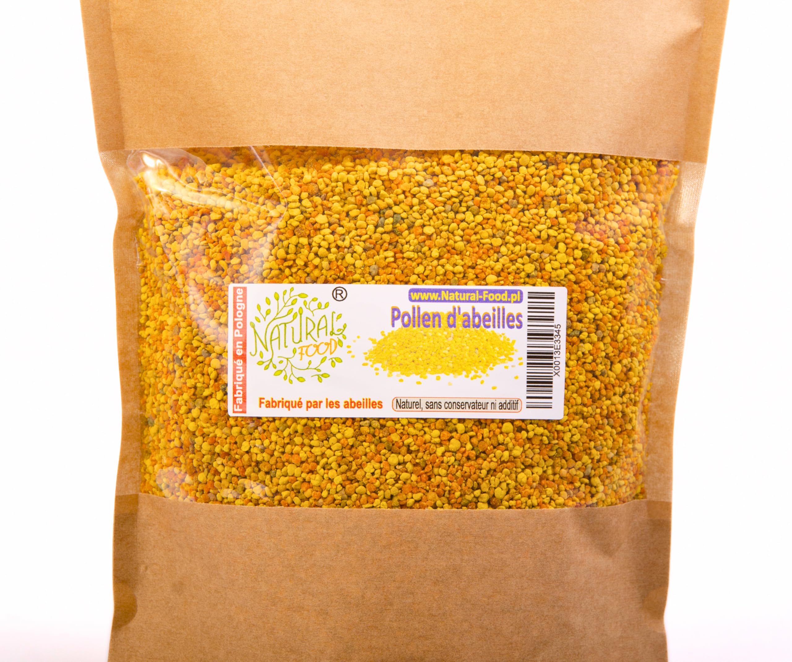 Natural Food Pollen d'abeille de Pologne - 1 kg - Frais - Fabriqué par les abeilles | Le pollen de fleur