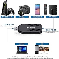 Vista 2 de Pyle Tarjeta de captura HDMI de EE. UU. - Camera Link 4K USB3.1 GEN1 Grabación de audio y video HDMI a USB a través de videocámara DSLR Action Cam