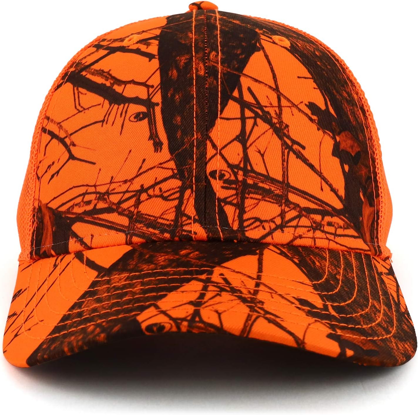 Armycrew Hunting Camouflage Outdoor Structured Trucker Mesh Cap - Image 2