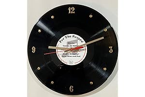 Personalized Special Occasion 12" Vinyl Record Clock - "For The Record",