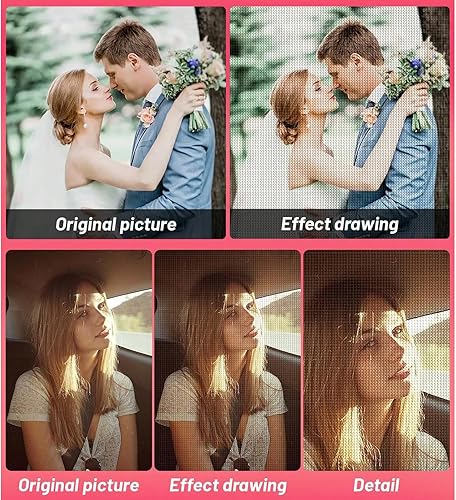 Miniatura 4 de Pintura de diamante 5D personalizada para adultos, kits de pintura por números, arte de diamantes personalizado para decoración del hogar, regalo