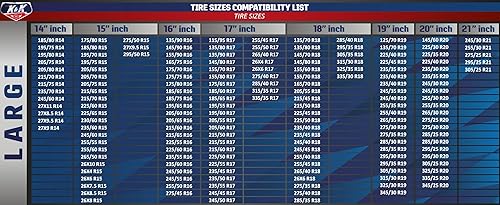 Miniatura 10 de K&K - Calcetines de nieve automotrices para neumáticos, serie Pro para el mejor agarre, dispositivo de tracción alternativo para camión, SUV,