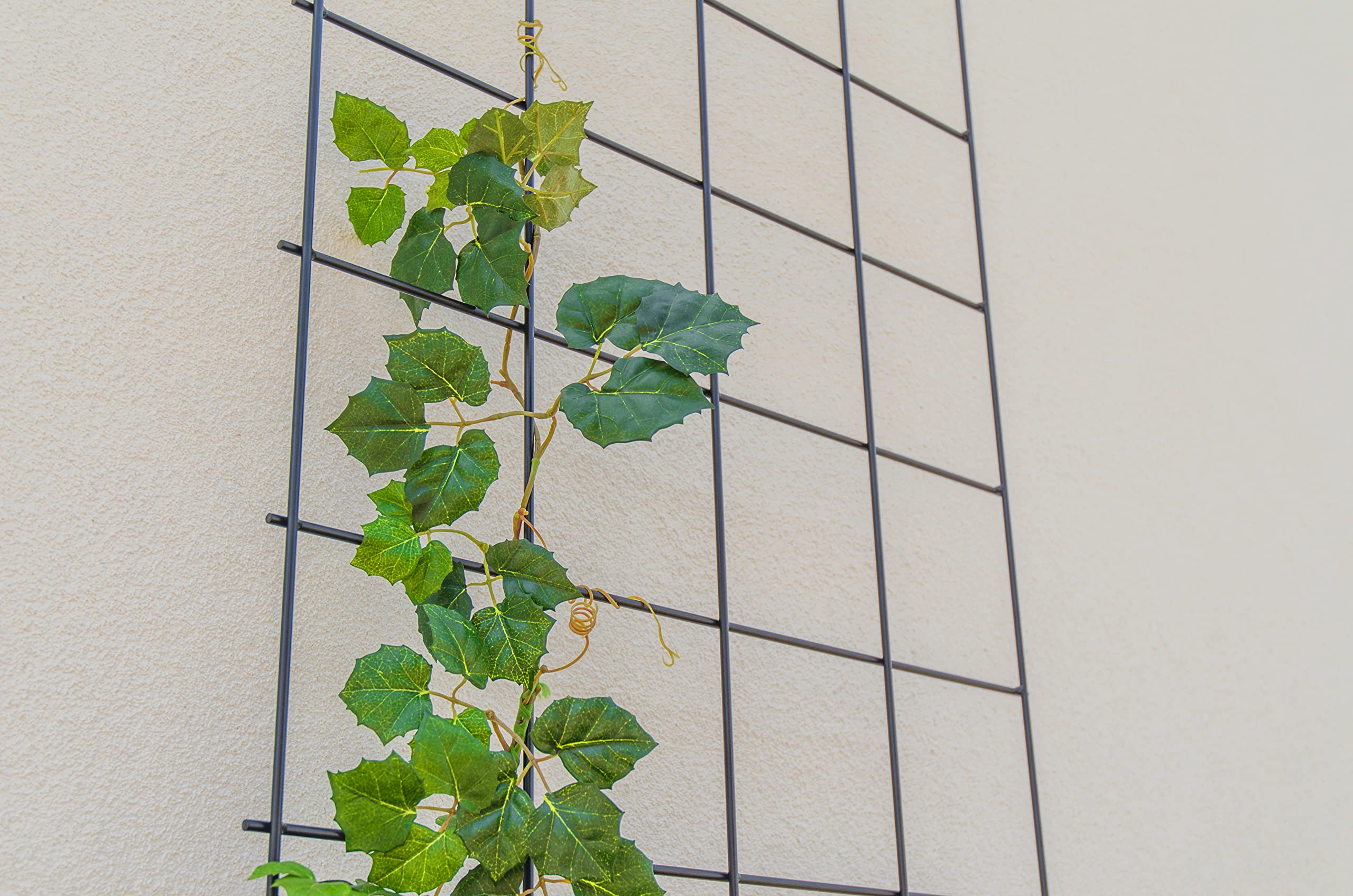 Treillis Mural KADAX Pour Plantes Grimpantes - Acier Enduit 65x170 Cm - Noir - Support Jardin, Balcon