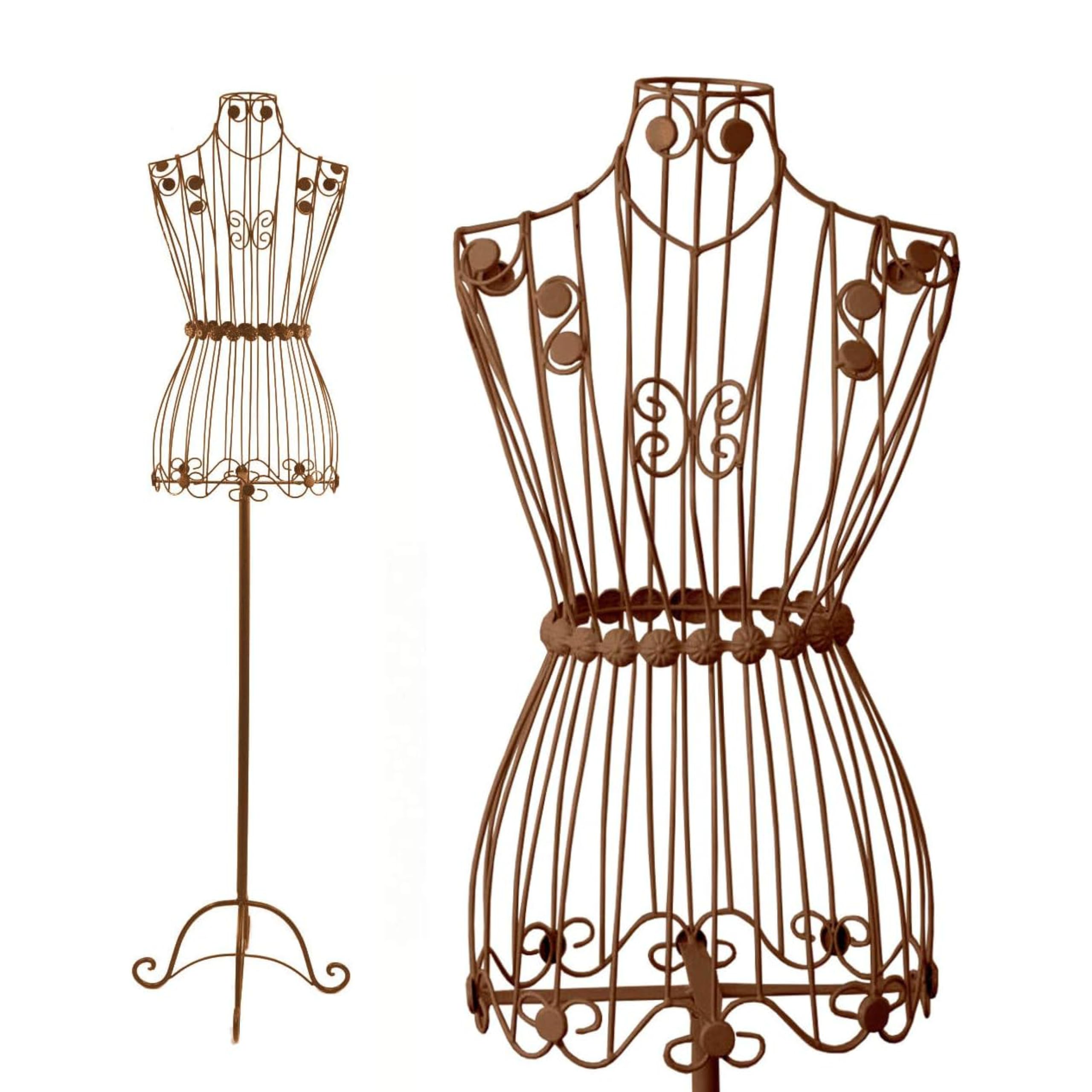 Manichino Da Sarta Bella Donna In Metallo - Stile Vintage Con Base Stabile, Ideale Per Esposizione O Decorazione - Foto 9