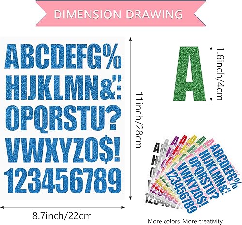 Miniatura 5 de Cysincos Letras termoadhesivas para ropa, camisetas de transferencia de calor, parches de letras de vinilo, calcomanías para planchar, ropa,