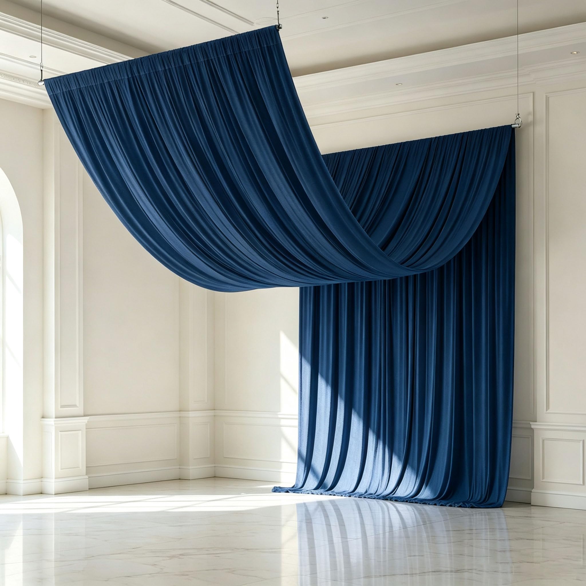 2 Paneles de Paño para Techo 150x600cm para Bodas y Fiestas
