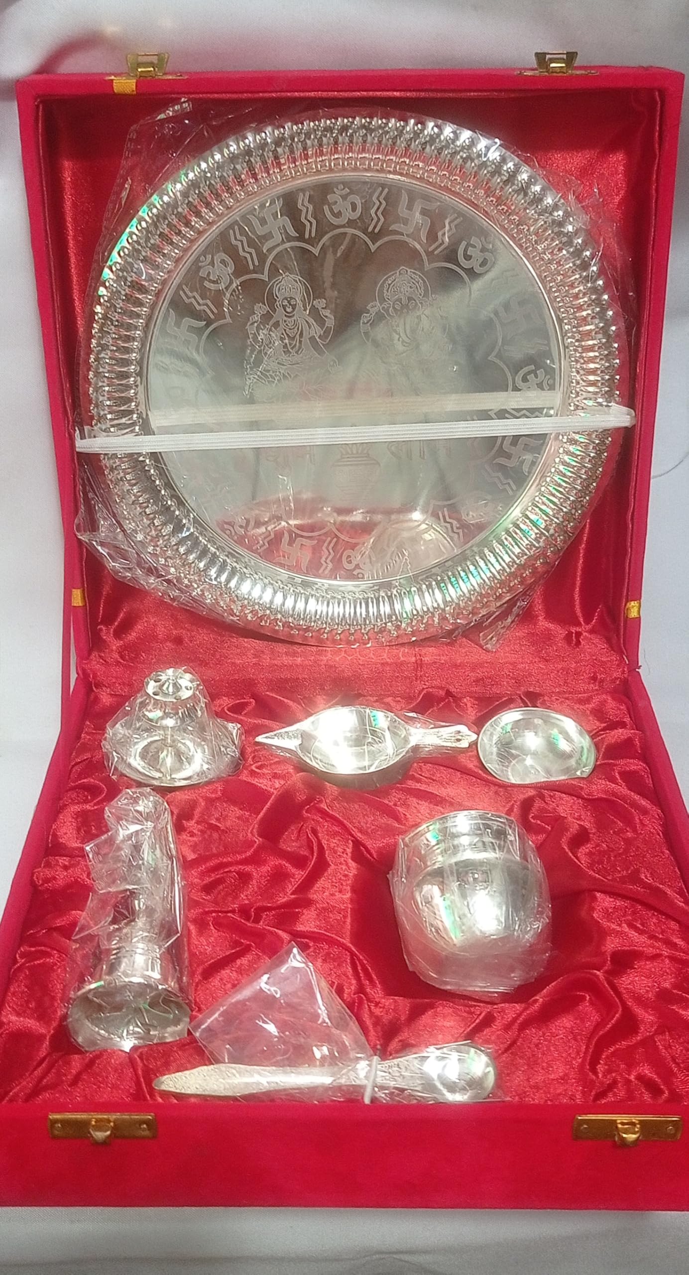 KARTI Introduce White Metal BHOG BARTAN-image-5