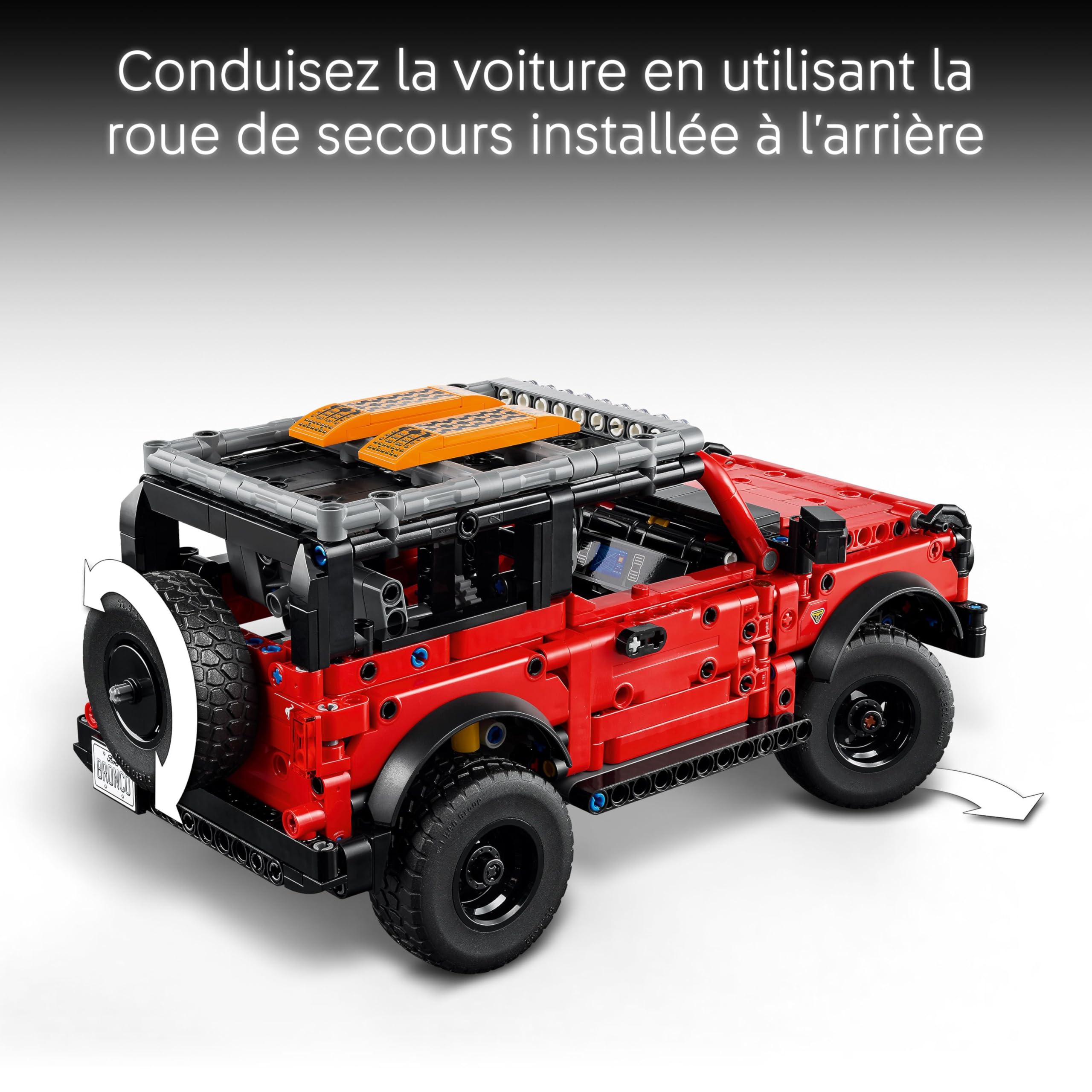 LEGO Technic SUV Ford Bronco - Jeu de Construction de Voiture 4x4 - Maquette avec Portes Ouvrantes, Moteur V6, Suspension & Direction - Cadeau Collector pour Garçon dès 9 Ans 42213