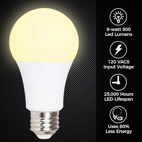 Miniatura 3 de Ciata Bombilla LED de emergencia inteligente de iluminación con batería recargable iluminación inteligente dura de 3 a 4 horas durante el corte de