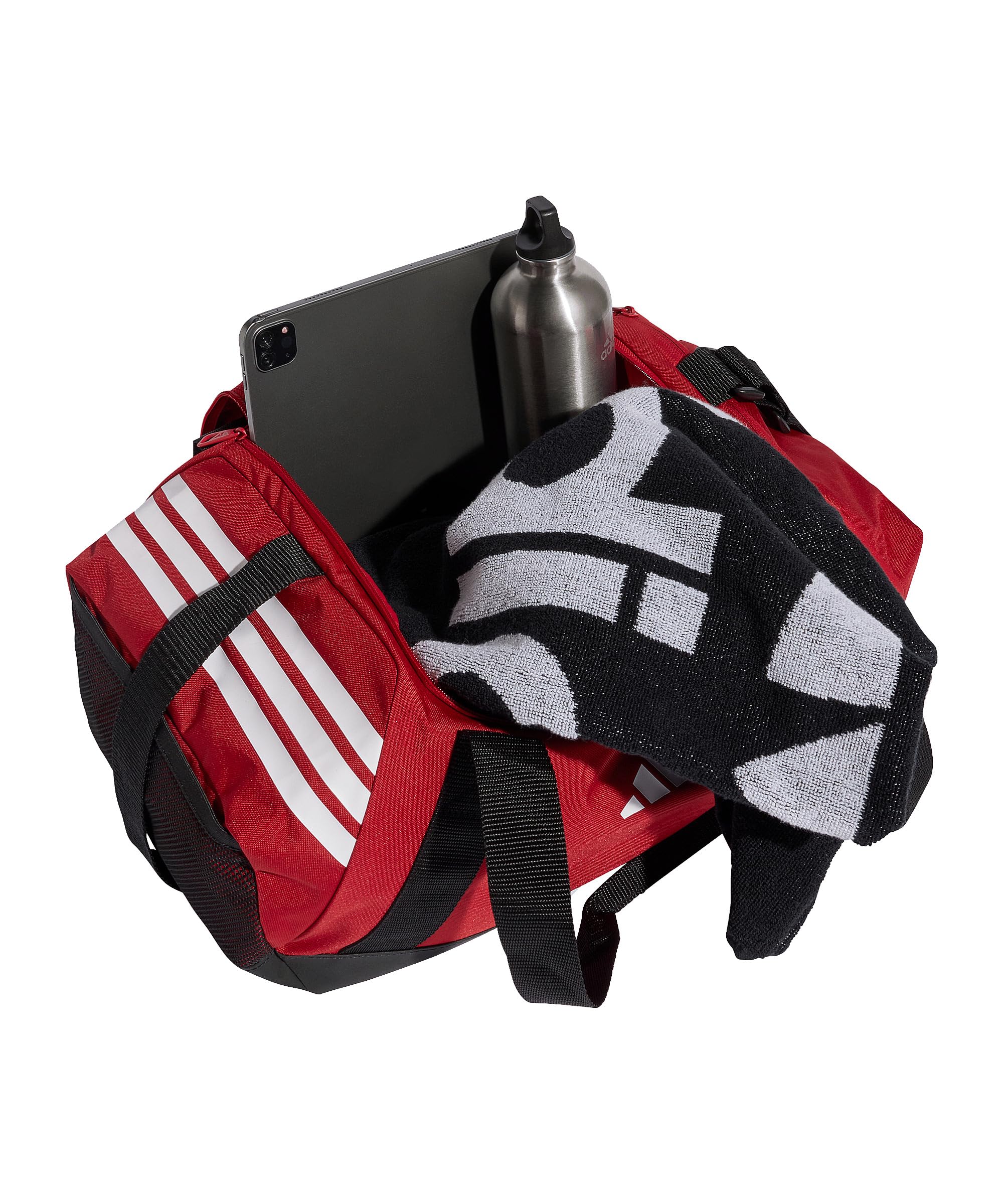 adidas Unisex - Adulto Tiro Duffle Bag Small Duffel Bag, team power red 2/white, One size