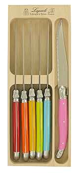 新品 LAGUIOLE ステーキナイフ(ANDRÉ VERDIER) 6本 Amazon.com: Laguiole Andre Verdier Debutant 6 Piece Steak