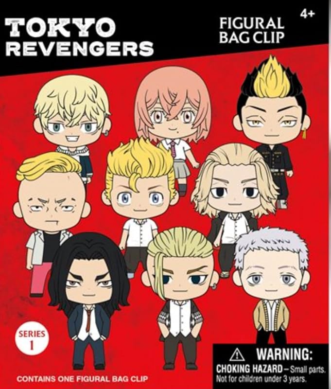 Tokyo Revengers Series 1 – 5" Collectible Bag Clip – Blind Bag (ONE Random Figure) – Anime Character Keychain/Backpack Accessory | Official Licensed Merchandise