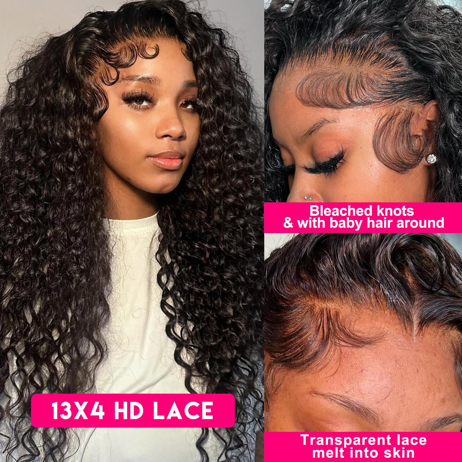 FIRIEYA Human Hair Lace Wigs for Black Women