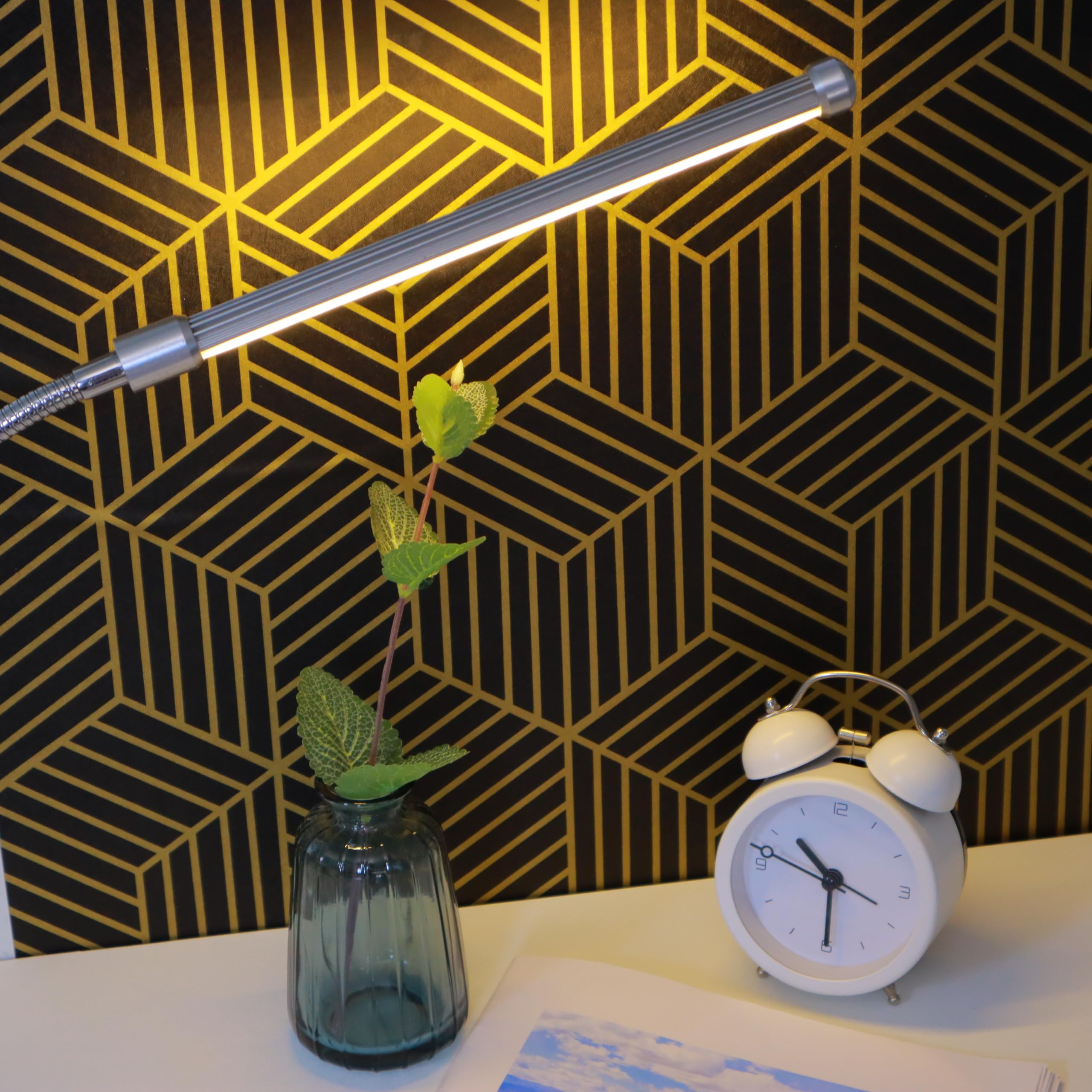 17.72"X393" Black and Gold Peel and Stick Wallpaper - Self Adhesive Contact Paper for Cabinets, Bedroom, Living Room - Removable Vinyl Roll Wall Decor