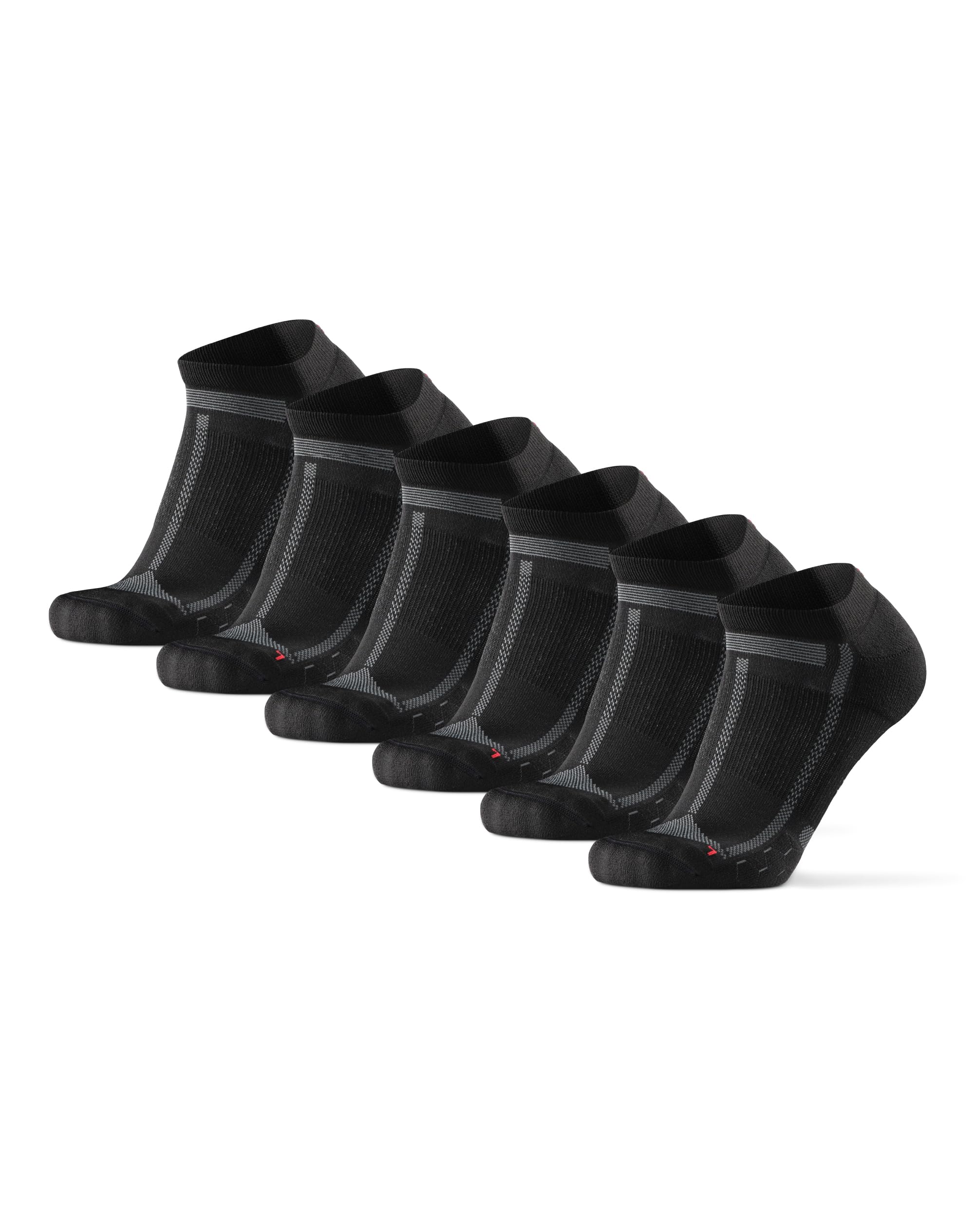 DANISH ENDURANCE DANISH ENDURANCE Calcetines Cortos de Running, Antiampollas, Técnicos, Deporte, para Hombre y Mujer, 3 Pack