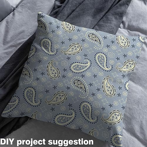 Miniatura 4 de The Yard, tela de tapicería de cachemira floral bohemio, tela decorativa de flores exóticas bohemias, tela bohemia con estrellas indias para