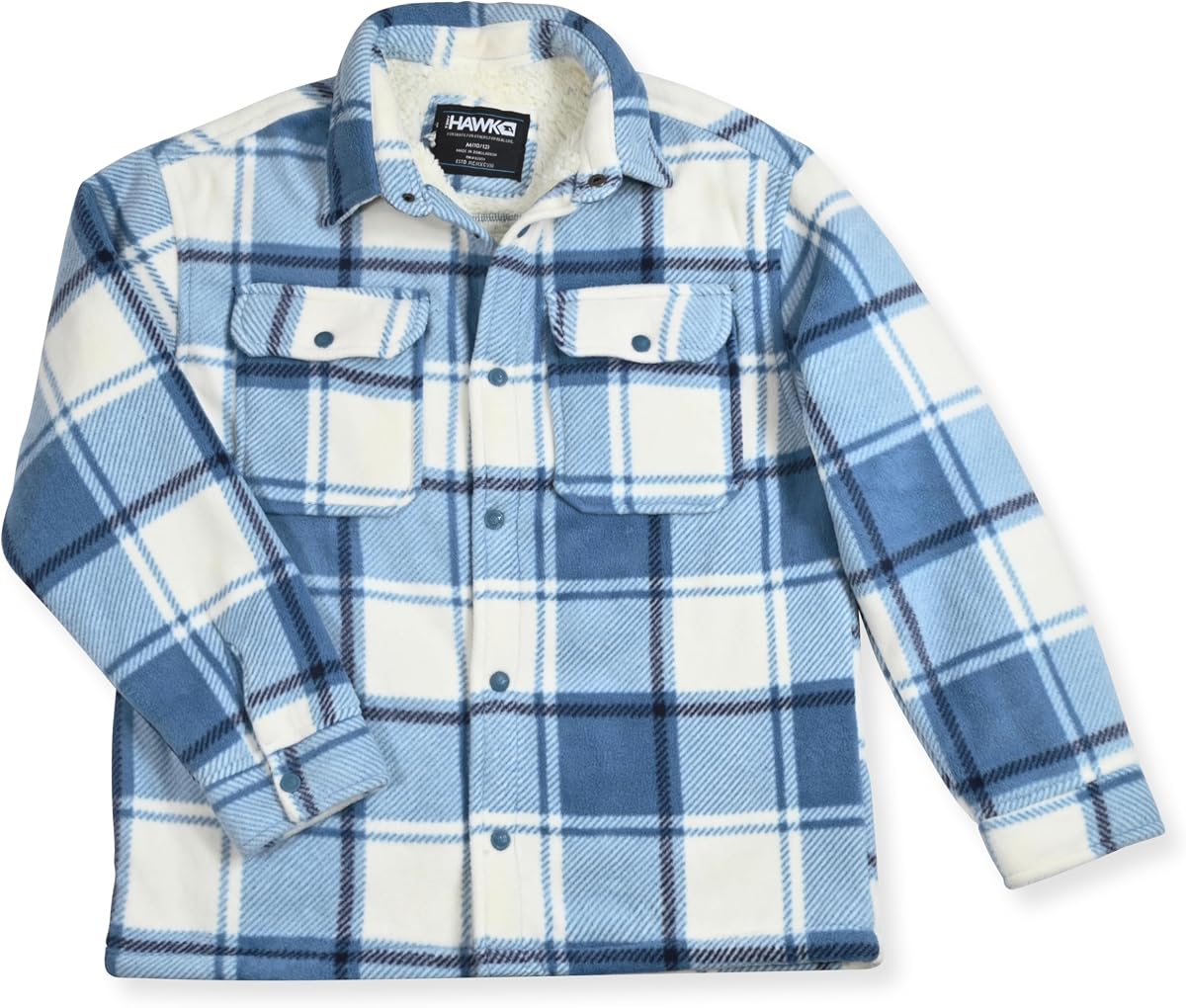 TONY HAWK Chaqueta estilo camisa para niños Chaquetas y chaquetas con forro de sherpa para niños