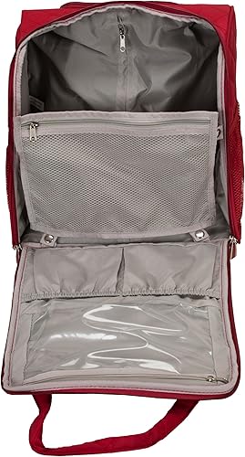 Miniatura 8 de Rockland Melrose - Maleta con ruedas de porte vertical para caber debajo del asiento Rojo BF31-RED
