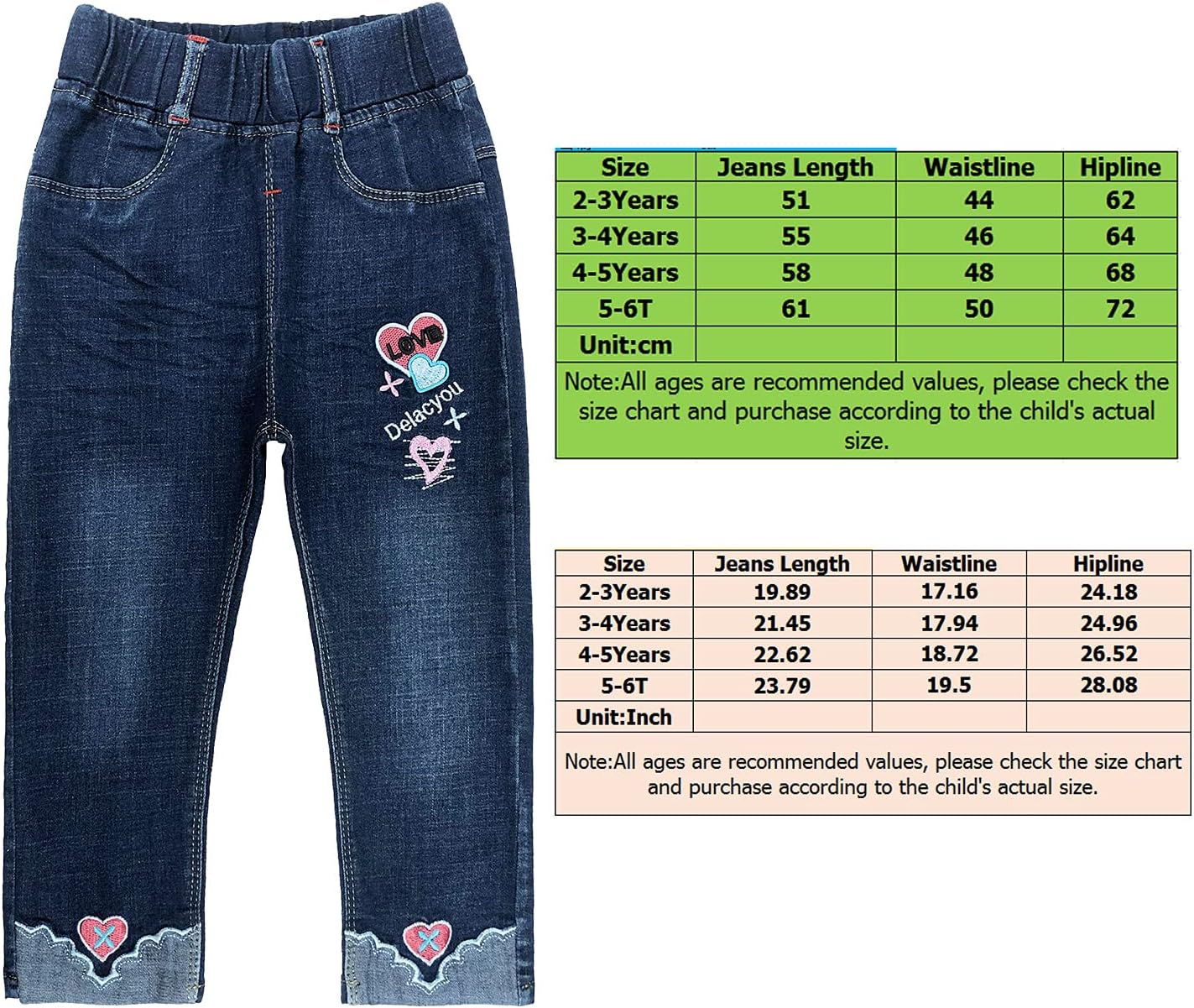 Peacolate 2-7T Spring Fall Little Girls 2pcs Clothing Set T Shirt and Jeans