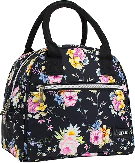 floral print lunch bag