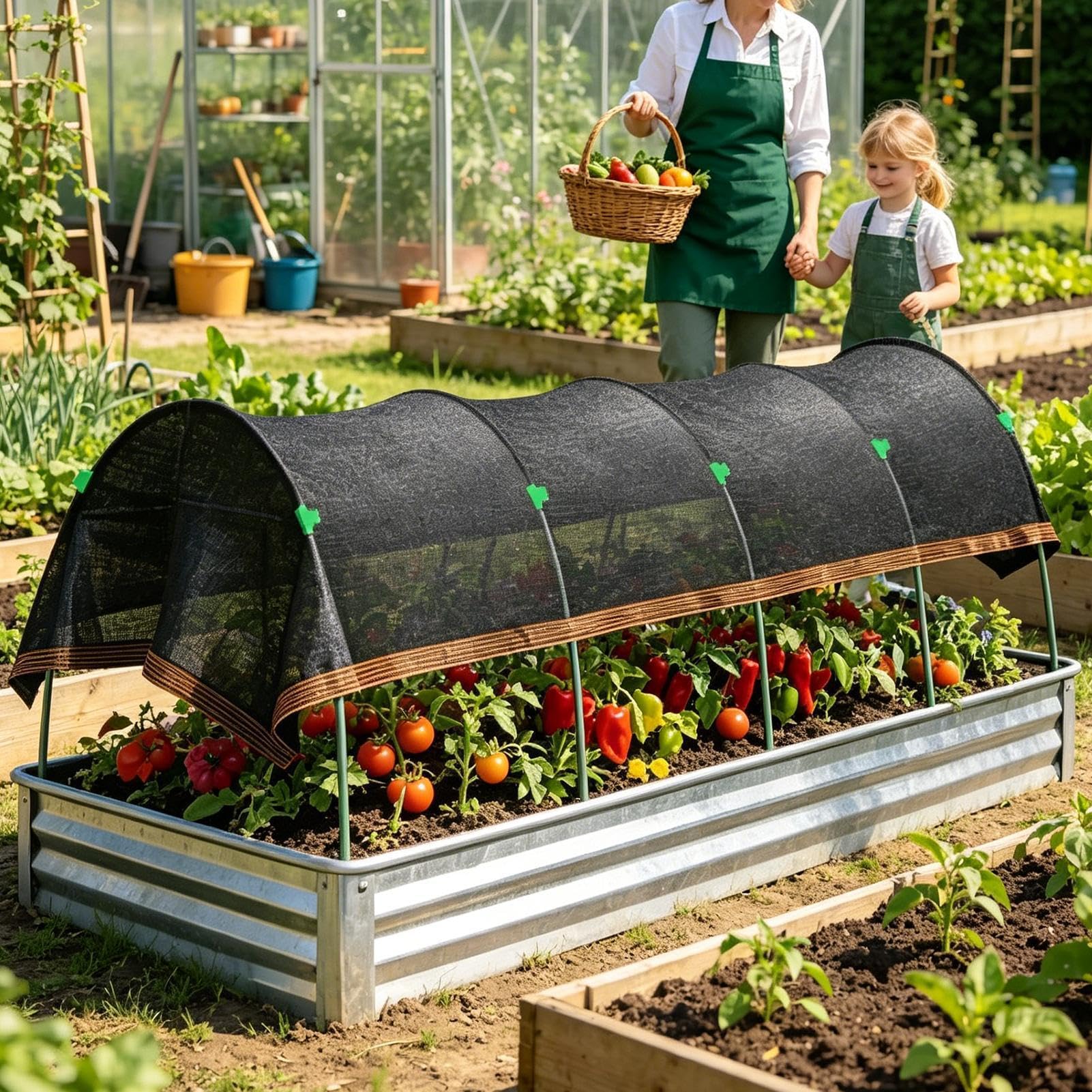 Tkanina zacieniająca ogród, Tkanina zacieniająca ogrodowa | 200 X 100 Cm Odporna Na Uv I Ciepło | Zestaw Ogrodowej Tkaniny Przeciwsłonecznej | Dla Roślin, Kwiatów, Warzyw, Wewnątrz I Na Zewnątrz, Pati
