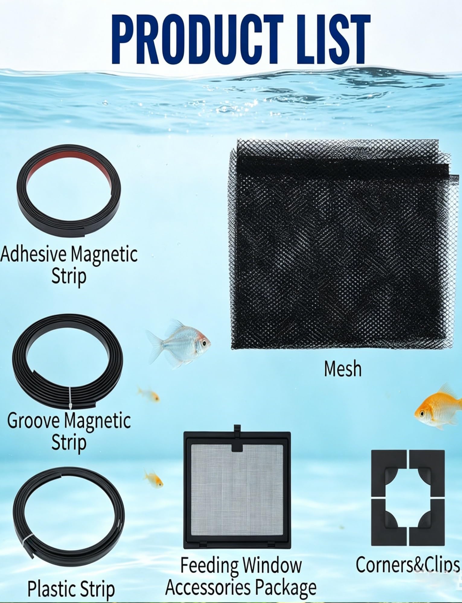Coperchio Magnetico for Acquario for Acquario in Poliestere PP