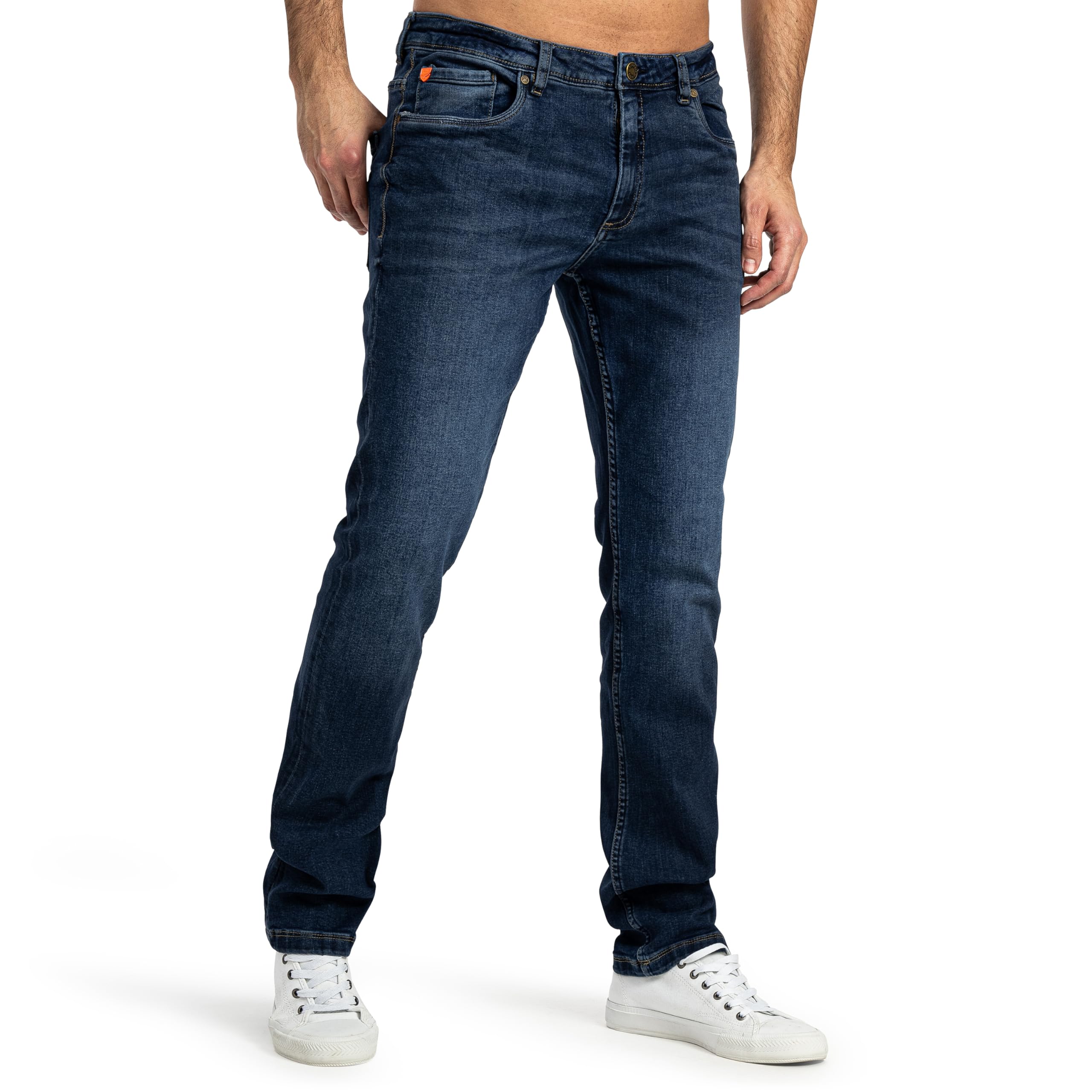 Sublevel Herren Jeans Straight Slim Fit Denim Hose Röhre Cargo Hose Chino Jeanshose